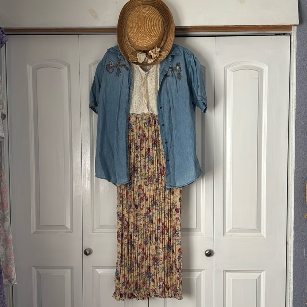 90s Vintage Cottagecore Sun Dress